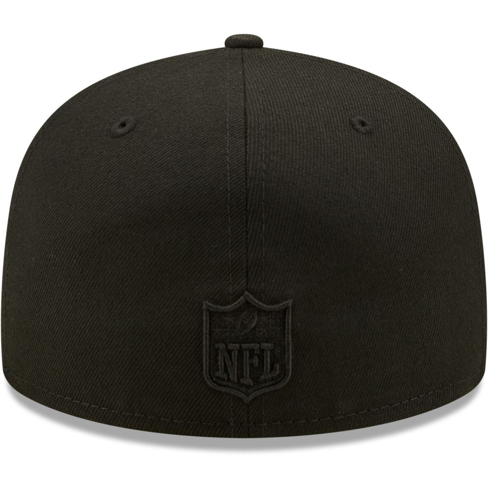 Men's New Era Orleans Saints Black on Alternate Logo 59FIFTY Fitted Hat