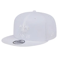Men's New Era New Orleans Saints Main White on White 9FIFTY Snapback Hat