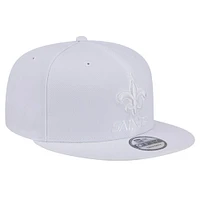 Men's New Era New Orleans Saints Main White on White 9FIFTY Snapback Hat