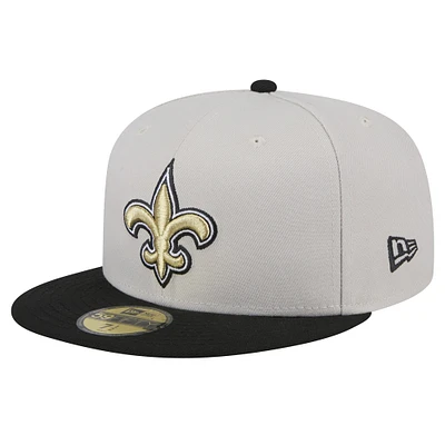 Casquette ajustée New Era Orleans Saints Stoney 59FIFTY pour hommes