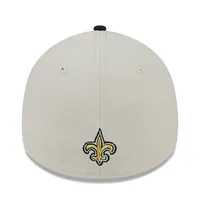 Casquette New Era Stone/Black Orleans Saints 2023 NFL Draft 39THIRTY Flex pour homme