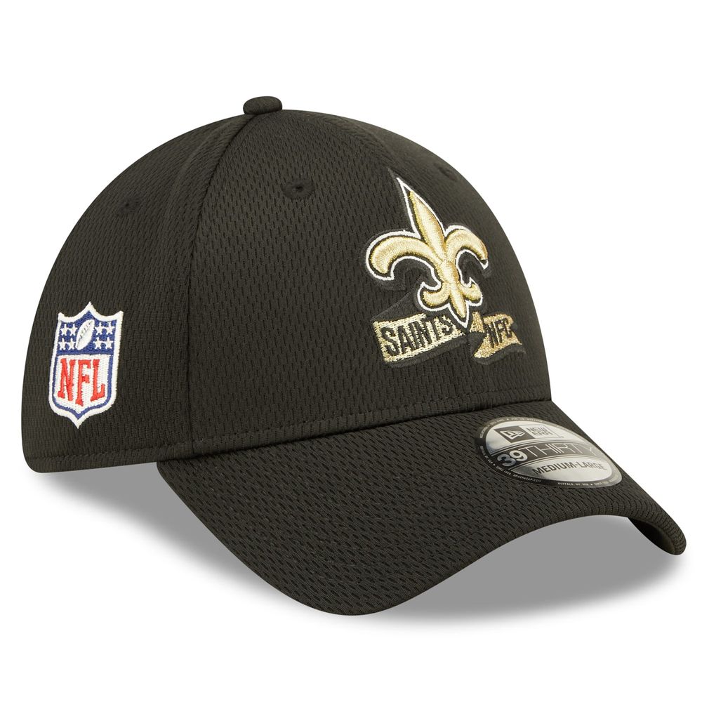 Men's New Era Vegas Gold Orleans Saints 2022 Sideline - 39THIRTY Coaches Flex Hat