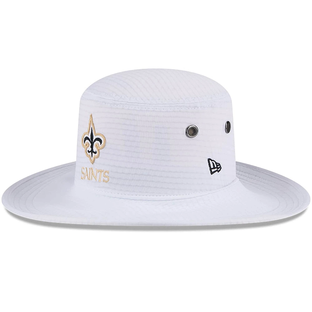 Bob New Era blanc New Orleans Saints 2024 NFL Training Camp Panama pour homme