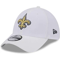 Casquette flexible principale 39THIRTY New Orleans Saints Era pour hommes, blanche
