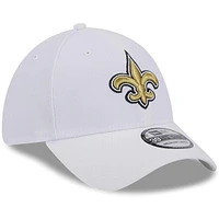 Casquette flexible principale 39THIRTY New Orleans Saints Era pour hommes, blanche