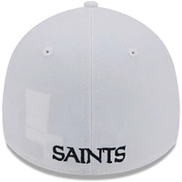 Casquette flexible principale 39THIRTY New Orleans Saints Era pour hommes, blanche