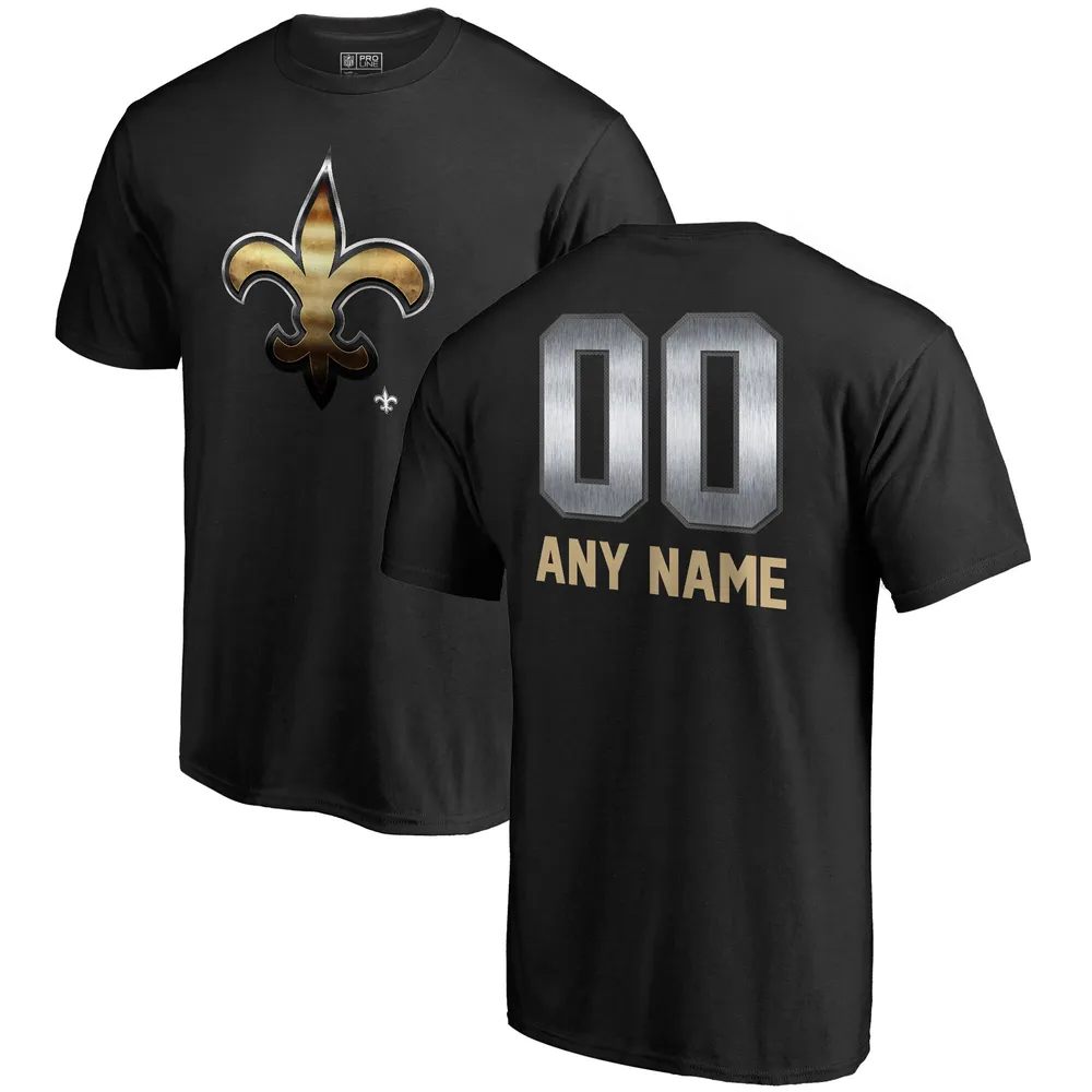 NFL New Orleans Saints Custom Black Men's Mitchell & Nell Big Face Fashion Limited NFL Jersey