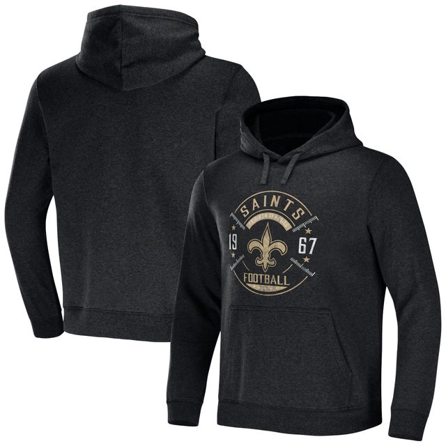 Collection NFL x Darius Rucker pour hommes par Fanatics Heather Charcoal New Orleans Saints Radar Sweat à capuche