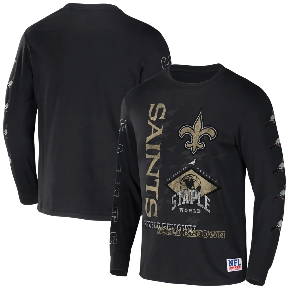 Lids New Orleans Saints Youth Team Tie-Dye T-Shirt - Black