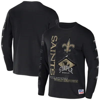 Men's Fanatics Branded Gold New Orleans Saints Team Lockup Logo T-Shirt