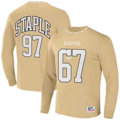 Men's New Orleans Saints White and Gold T-shirt