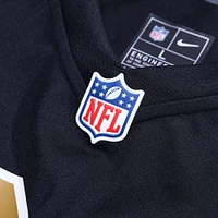 Maillot de match alternatif Nike Alvin Kamara pour hommes, noir, New Orleans Saints