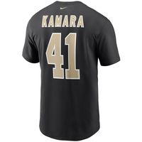 Men's Nike Alvin Kamara Black New Orleans Saints Name & Number T-Shirt