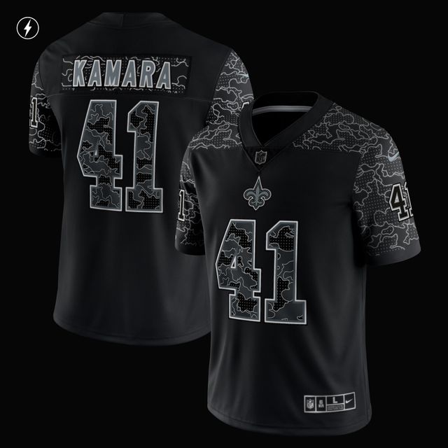 New Orleans Saints Nike Atmosphere Jersey - Alvin Kamara 41 - Grey - Mens