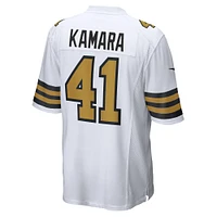 Maillot de jeu alternatif Nike Alvin Kamara pour hommes, blanc, New Orleans Saints