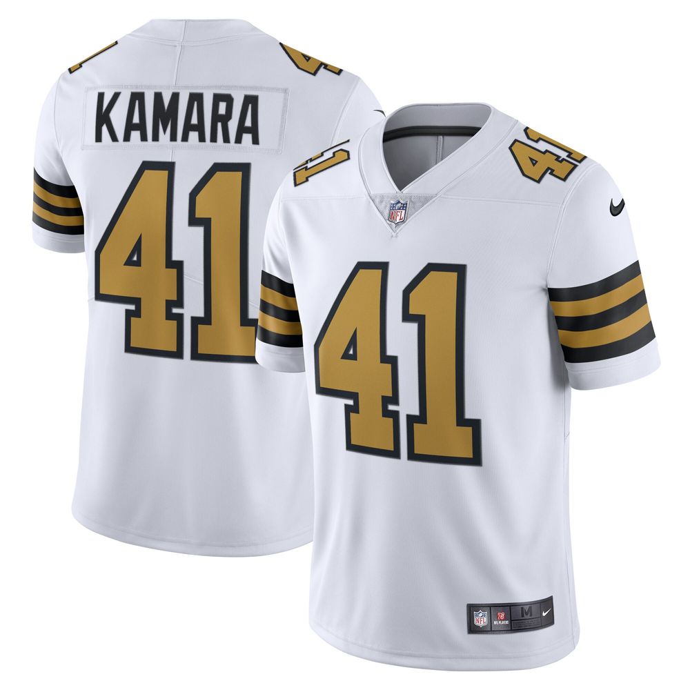 Men's Nike Alvin Kamara White New Orleans Saints Game Jersey