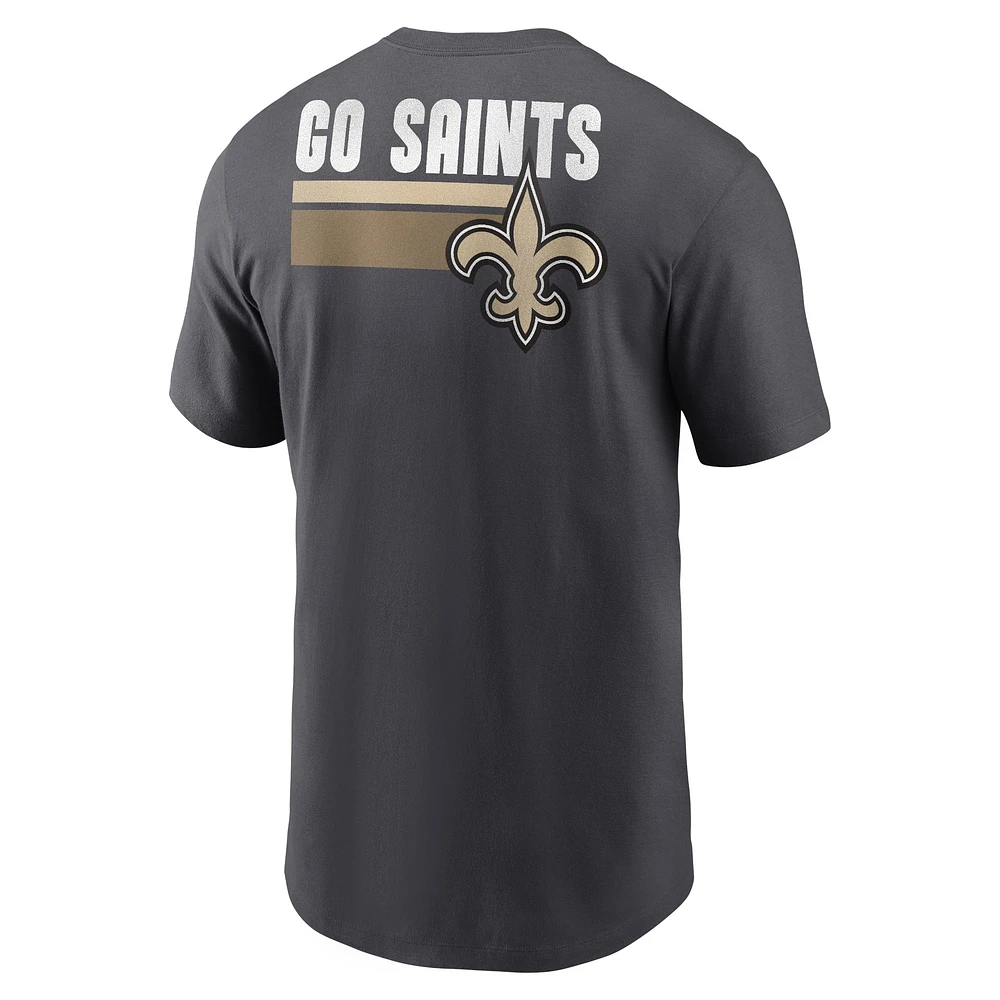 Men's Nike Anthracite New Orleans Saints Blitz Essential T-Shirt