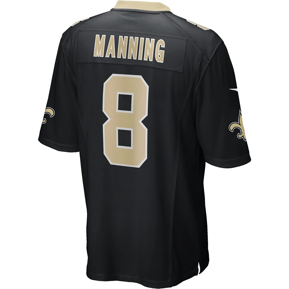 Maillot de joueur retraité Nike Archie Manning pour hommes, noir, New Orleans Saints Game