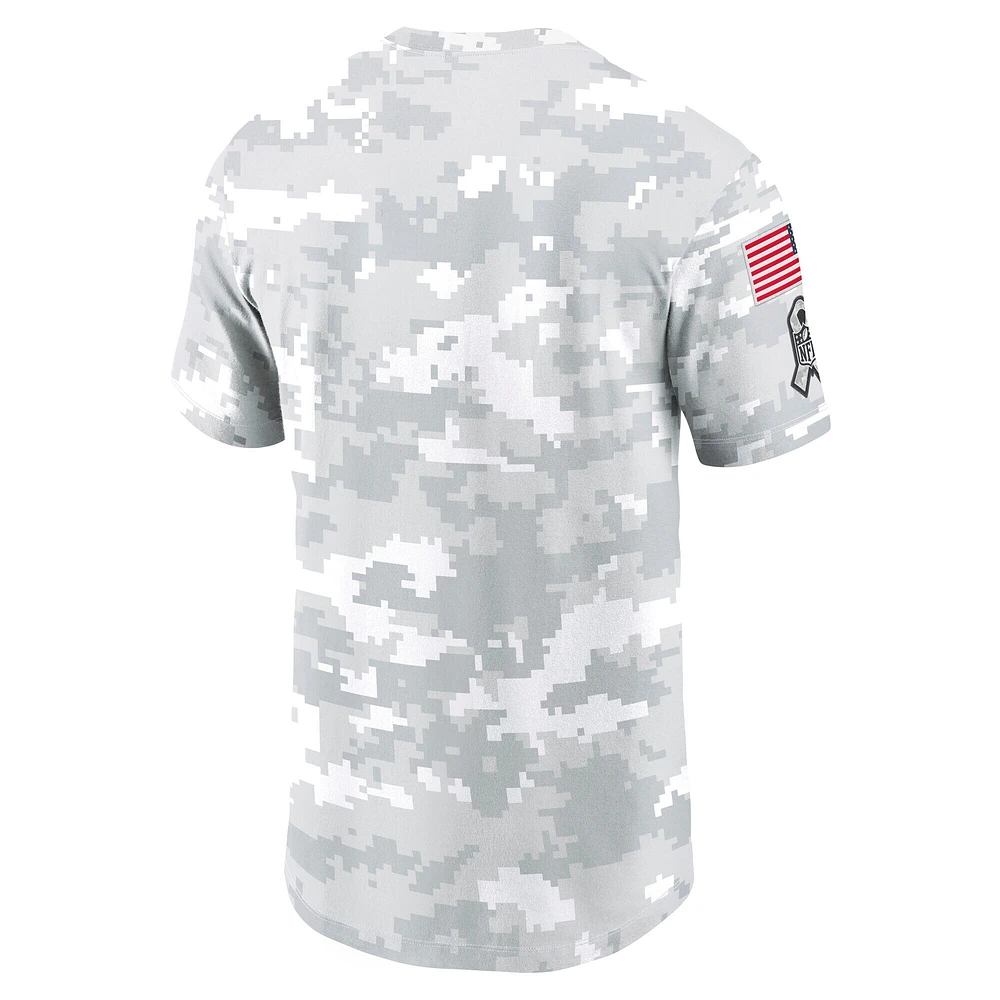 Men's Nike Arctic Camo New Orleans Saints 2024 Salute To Service Performance T-Shirt
