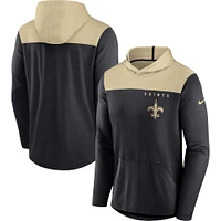 Men's Nike Black/Gold New Orleans Saints Athletic Lockup Pullover Hoodie