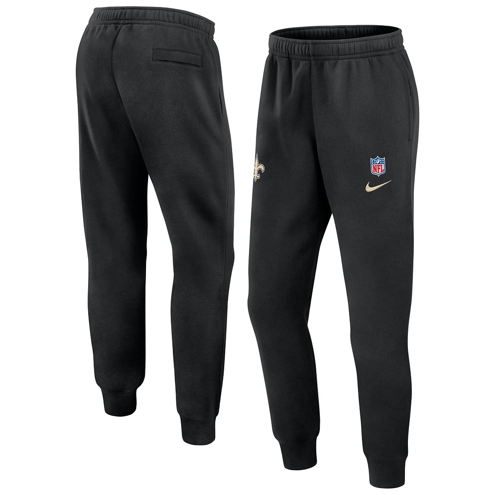 Pantalon Nike noir New Orleans Saints 2024 Sideline Club pour homme