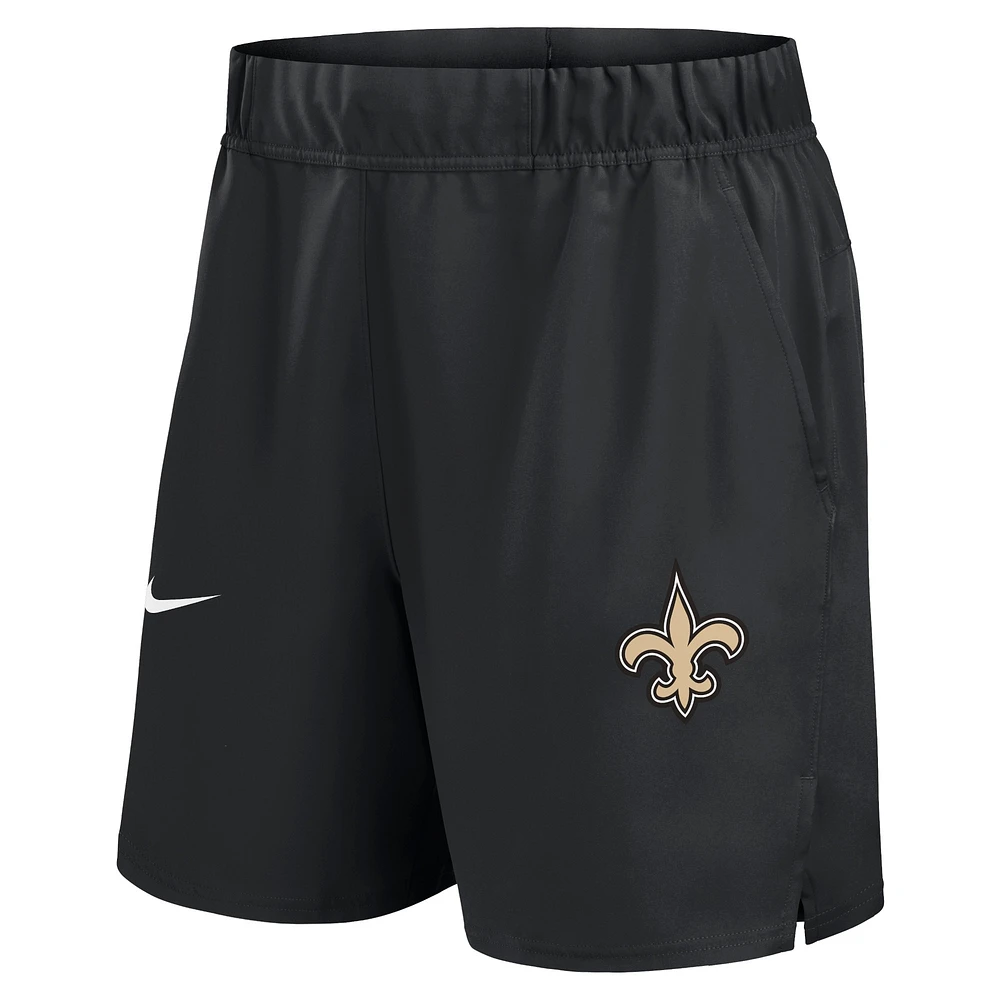 Short Nike noir New Orleans Saints Blitz Victory Performance pour homme