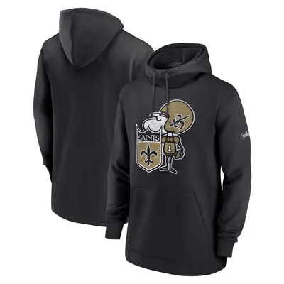 New Orleans Saints Nike Classic Pullover Hoodie - Black