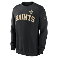 Sweat-shirt Nike New Orleans Saints Club noir pour homme