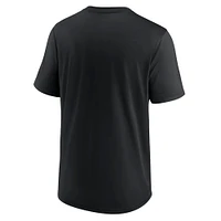 T-shirt Nike New Orleans Saints Exceed Performance noir pour homme