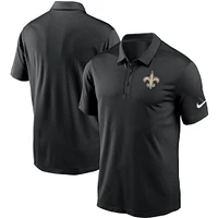 Men's Nike Black New Orleans Saints Fan Gear Franchise Heat-Sealed Graphic Team Polo