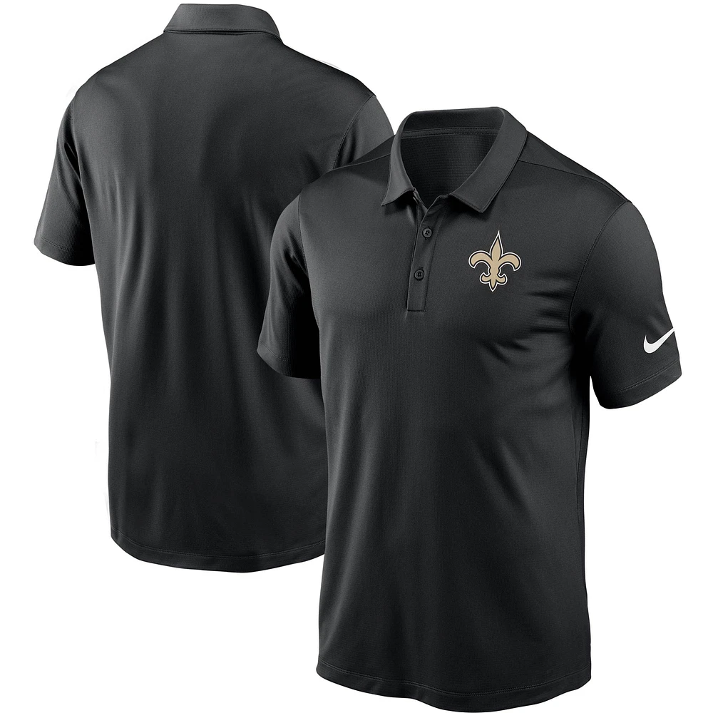 Polo Nike New Orleans Saints Fan Gear Franchise Heat-Sealed Graphic Team pour homme - Noir