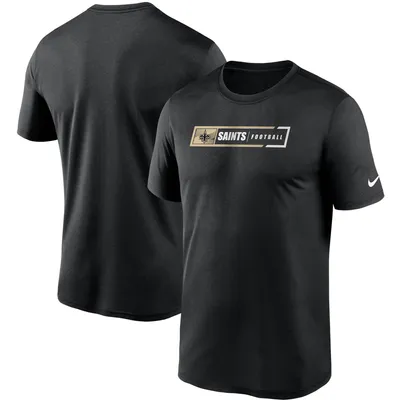 Men's New Orleans Saints Nike Black Wordmark Legend Performance T-Shirt