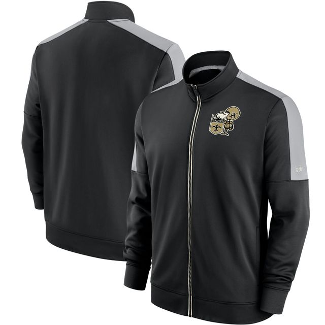 Veste zippée entièrement Nike New Orleans Saints Historic Track pour homme