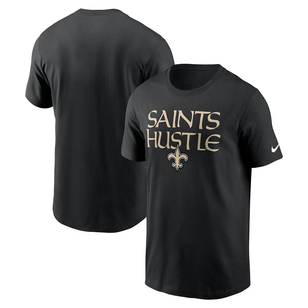 T-shirt Nike noir New Orleans Saints Hometown pour homme