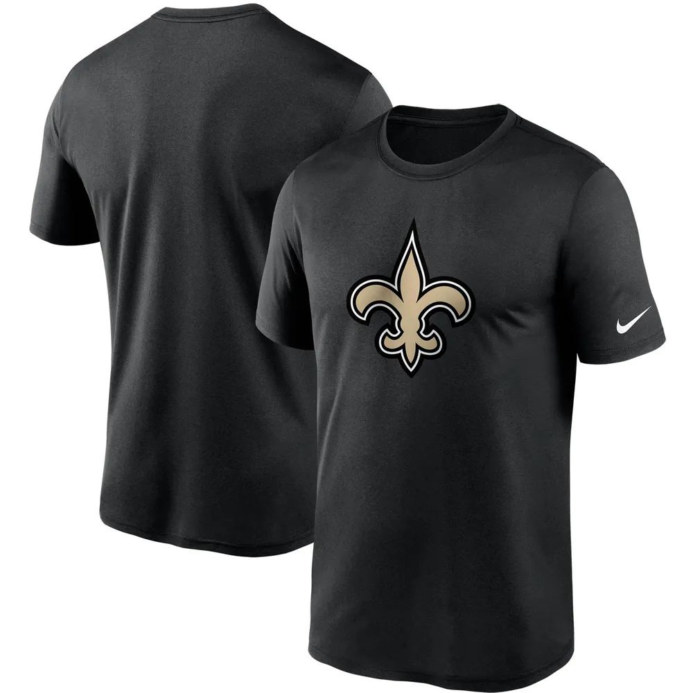 T-shirt Nike noir New Orleans Saints Logo Essential Legend Performance pour homme