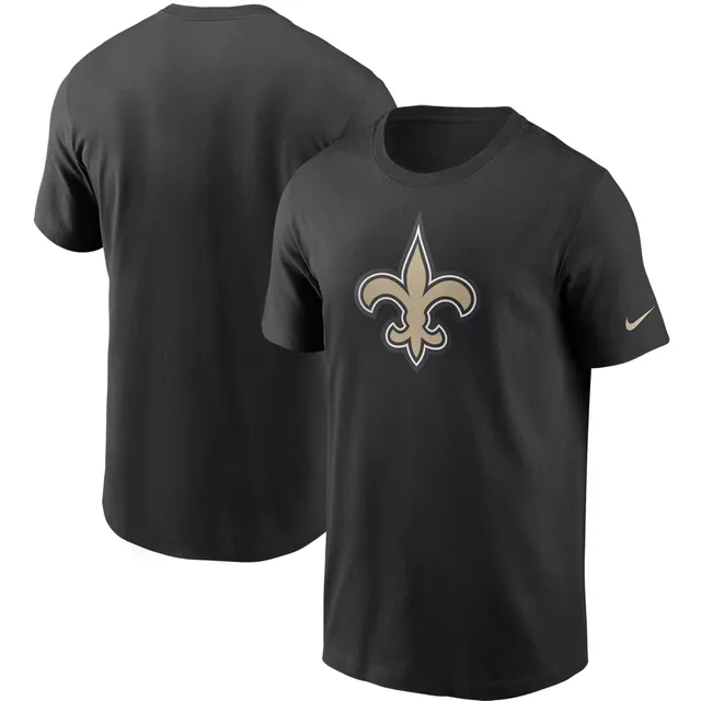 Men's Nike Black/Charcoal New Orleans Saints Performance Raglan Long Sleeve  T-Shirt