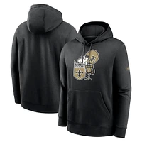 Men's Nike  Black New Orleans Saints Rewind Club Pullover Hoodie