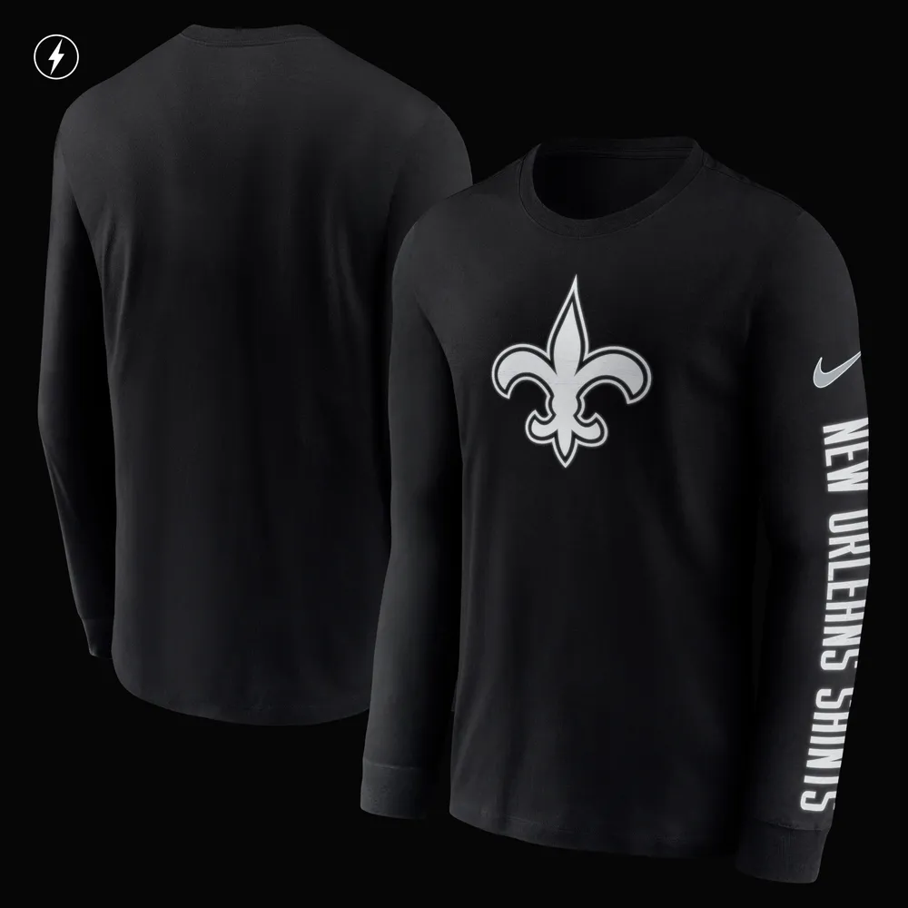 Men's Nike Gray New Orleans Saints Logo Essential T-Shirt Size: Large