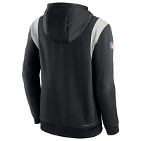 Sweat à capuche Nike New Orleans Saints Sideline Athletic Stack Performance pour homme - Noir