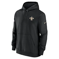 Men's Nike Black New Orleans Saints Sideline Club Fleece Pullover Hoodie