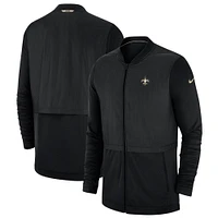 Men's Nike Black New Orleans Saints Sideline Elite Hybrid Full-Zip Jacket