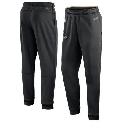 New Orleans Saints Nike Sideline Logo Performance Pants - Black