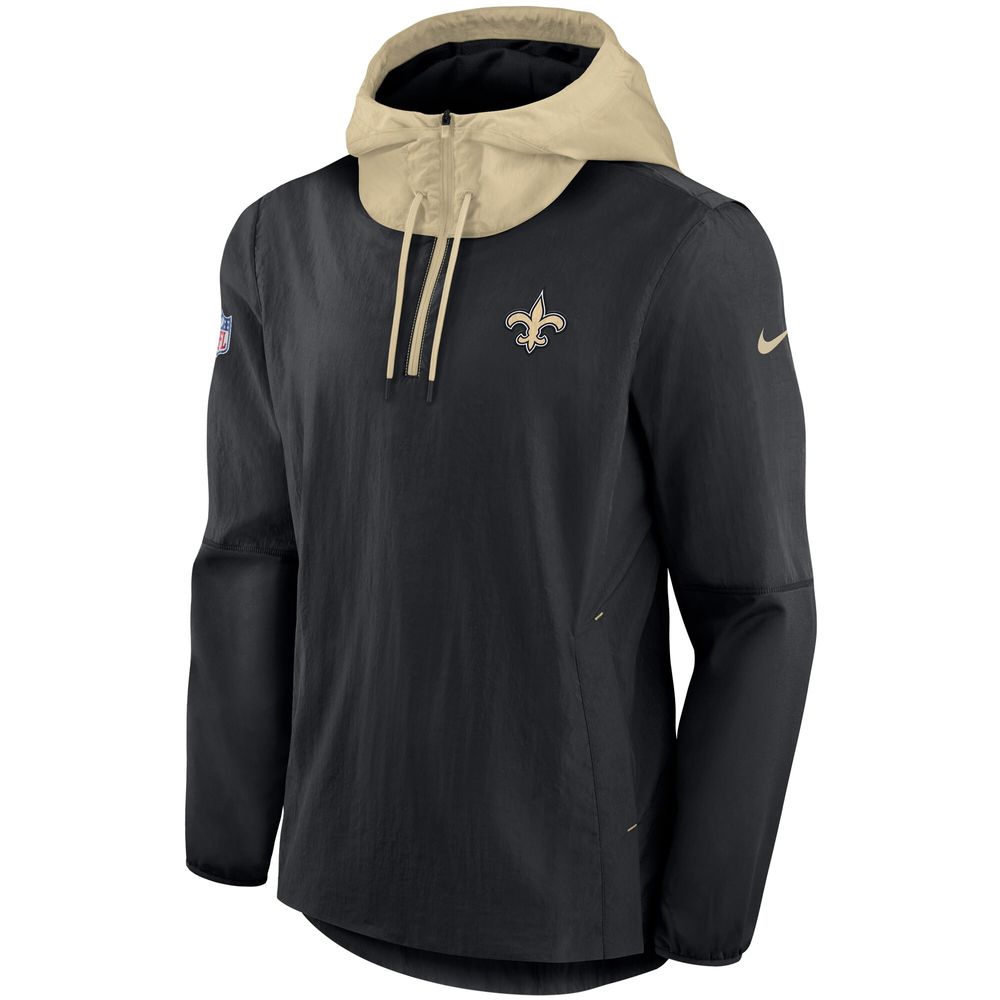 Nike Men's Nike Black New Orleans Saints Sideline Player - Quarter-Zip  Jacket