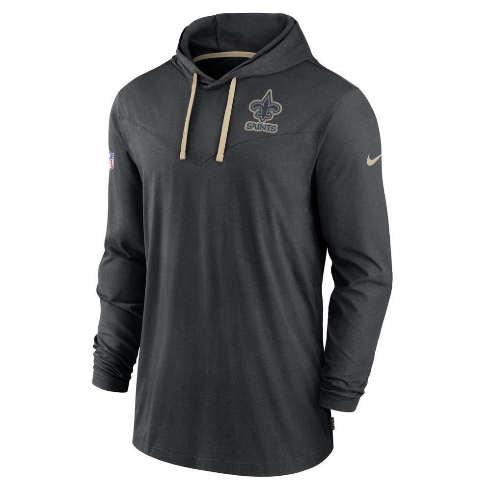 Men's Nike Black New Orleans Saints Sideline Pop Performance - Pullover Hoodie