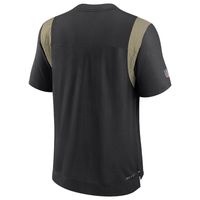 Men's Nike Black New Orleans Saints Sideline Tonal Logo Performance Player T-Shirt