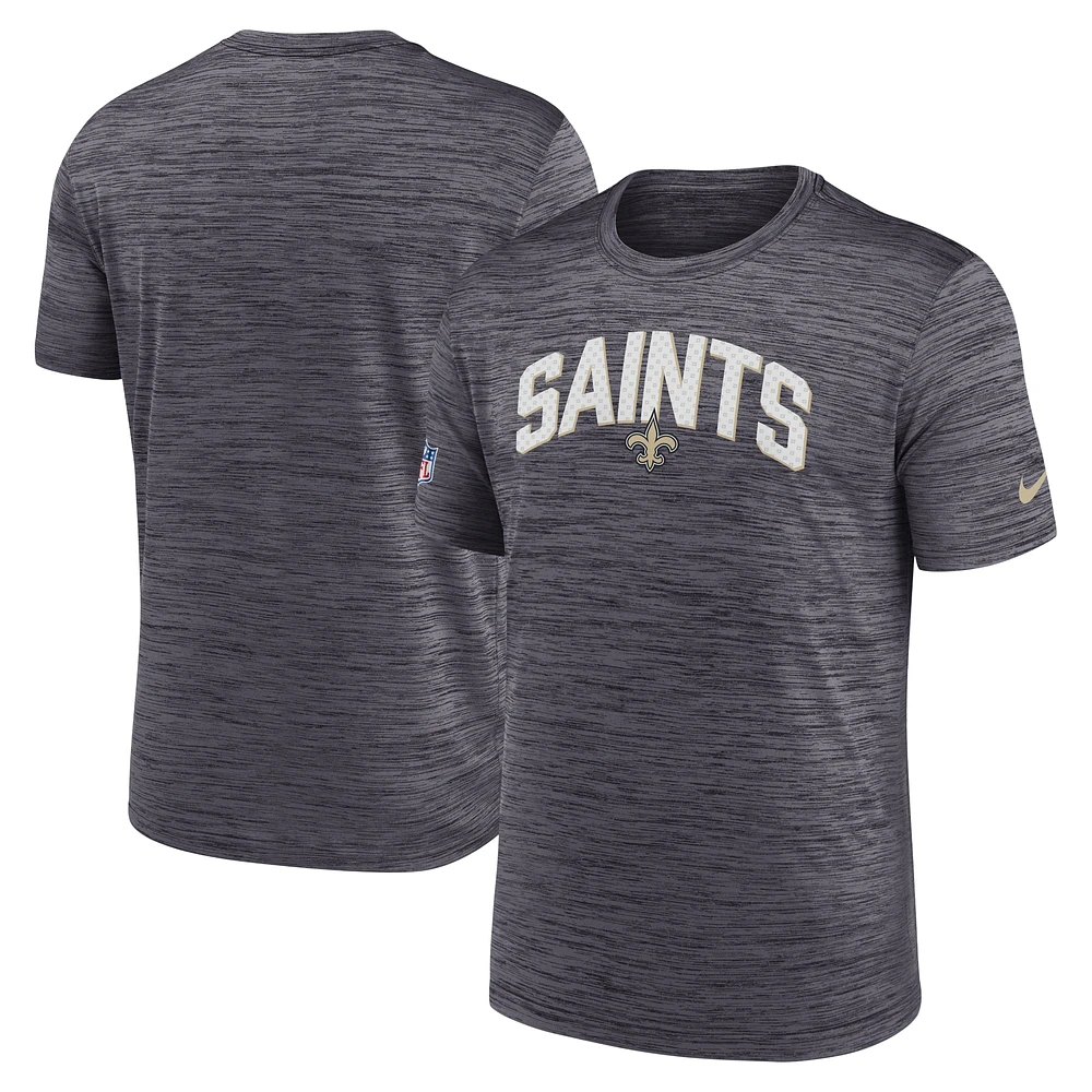 T-shirt Nike New Orleans Saints Velocity Athletic Stack Performance pour homme - Noir