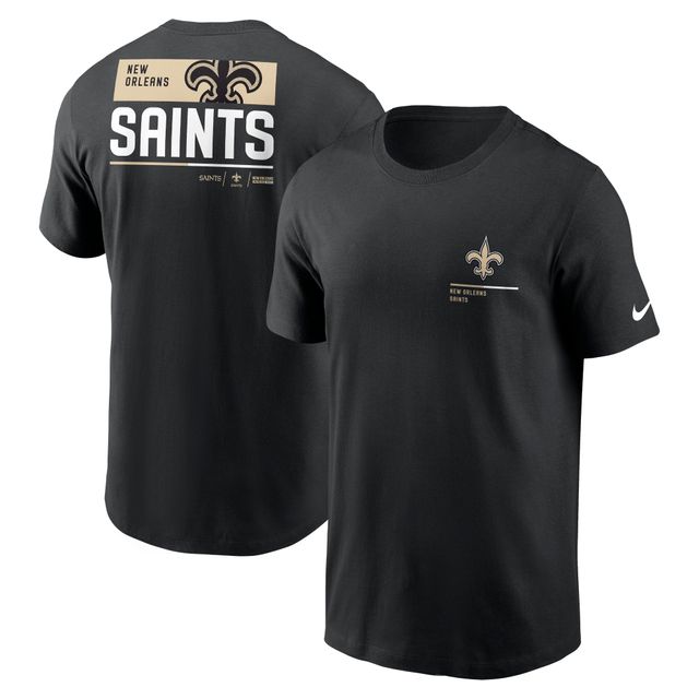 T-shirt Nike New Orleans Saints Team Incline noir pour homme