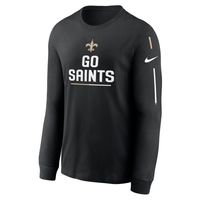 Men's Nike Black New Orleans Saints Team Slogan Long Sleeve T-Shirt