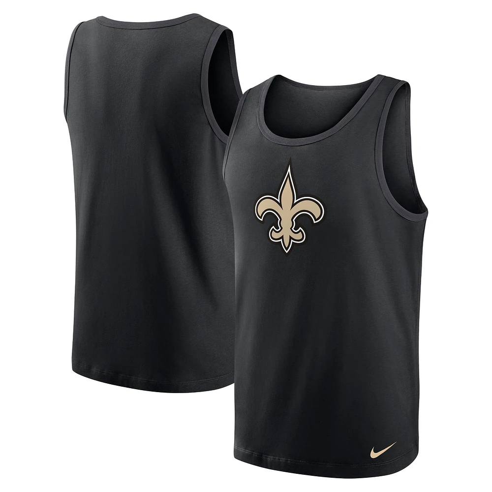 Men's Nike Black New Orleans Saints Tri-Blend Tank Top