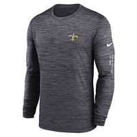 Men's Nike  Black New Orleans Saints Velocity Long Sleeve T-Shirt